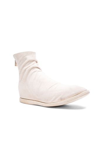 Guidi Kangaroo Suede Boots in White