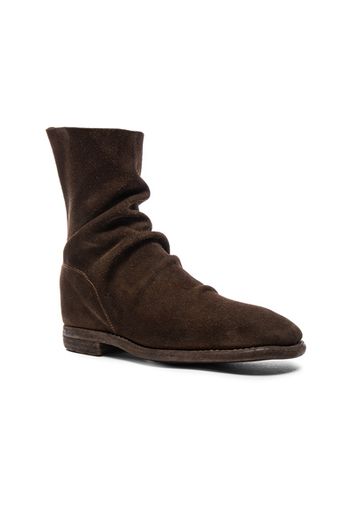 Guidi Calf Suede Boots in Brown