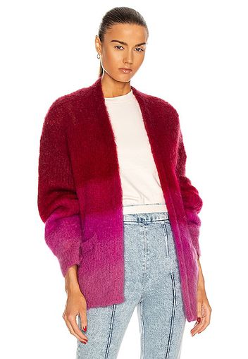 Isabel Marant Etoile Dana Cardigan in Fuchsia