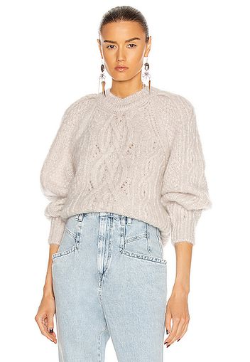 Isabel Marant Esmee Sweater in White,Neutral