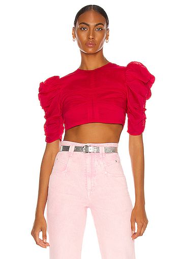 Isabel Marant Kobiaci Top in Fuchsia