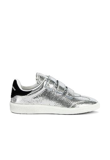 Isabel Marant Beth Sneaker in Metallic Silver