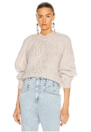 Isabel Marant Esmee Sweater in White,Neutral