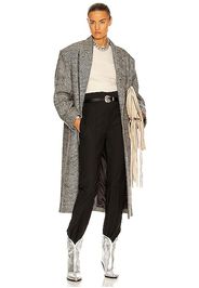 Isabel Marant Lojimiko Coat in Black & White