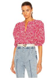 Isabel Marant Zarga Top in Fuchsia