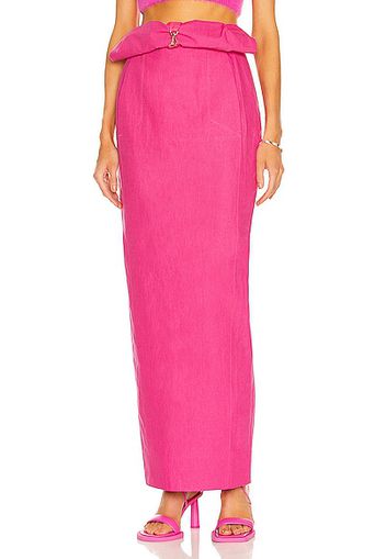 JACQUEMUS La Jupe Terra in Fuchsia