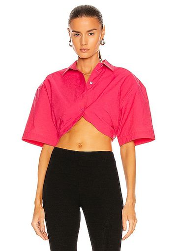 JACQUEMUS La Chemise Ballu in Fuchsia