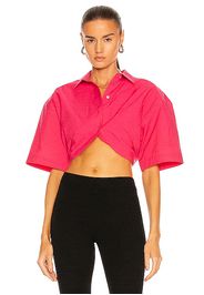 JACQUEMUS La Chemise Ballu in Fuchsia