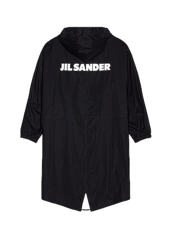 Jil Sander Logo Parka in Navy