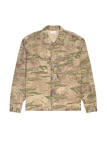 JOHN ELLIOTT Military Shirt in Green