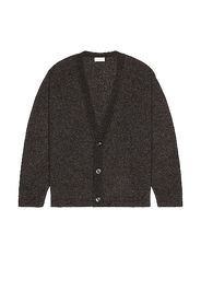 JOHN ELLIOTT Wool Powder Knit Cardigan in Charcoal