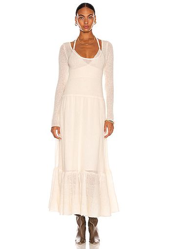 JONATHAN SIMKHAI Alessia Maxi Dress in Cream