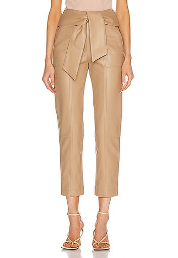 JONATHAN SIMKHAI Tessa Tie Waist Pant in Neutral