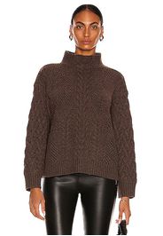 JONATHAN SIMKHAI Brynlee Sweater in Brown