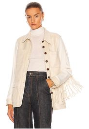 JONATHAN SIMKHAI Mira Jacket in Cream