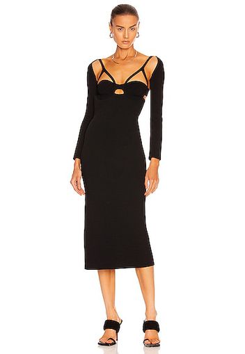 KHAITE Frida Dress in Black