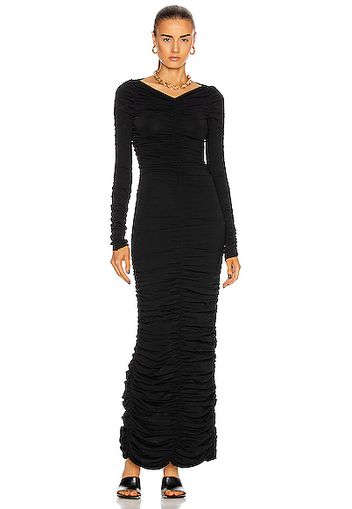 KHAITE Lana Dress in Black