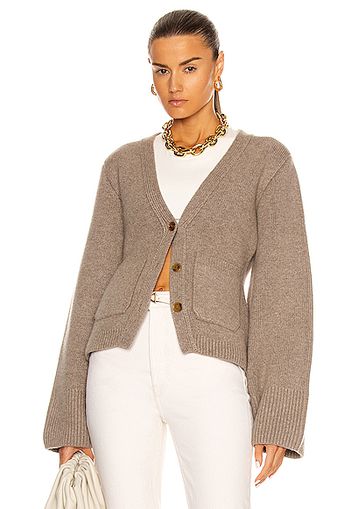 KHAITE Scarlet Cardigan in Neutral