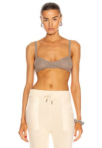 KHAITE Eda Bralette in Taupe