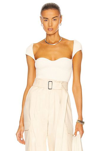 KHAITE Ista Top in Ivory