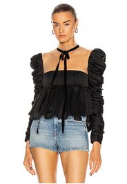 KHAITE Fanny Top in Black