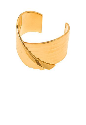 LEDA MADERA Susan Cuff Bracelet in Metallic Gold