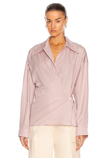 Lemaire Twisted Shirt in Purple