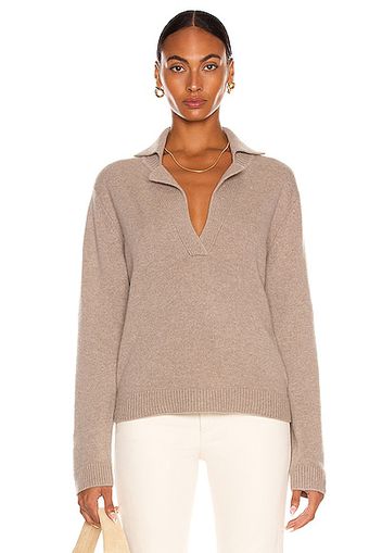 Lisa Yang Cashmere Celeste Sweater in Taupe