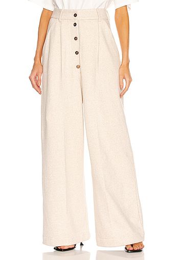 Loewe Wide Leg Pant in Ivory