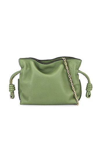 Loewe Flamenco Clutch Nano Bag in Sage