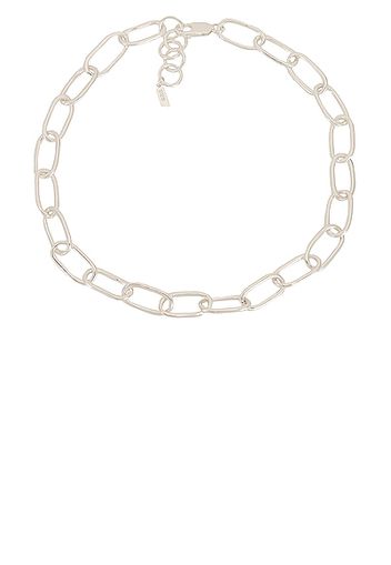 Loren Stewart XXL Long Link Necklace in Metallic Silver