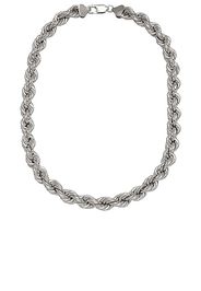 Loren Stewart XXL Rope Chain Necklace in Metallic Silver