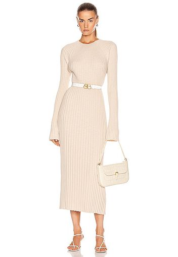 Loulou Studio Uturoa Dress in Neutral