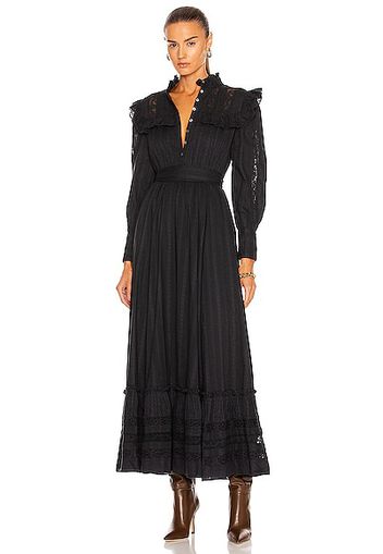 LoveShackFancy Wainscott Dress in Black