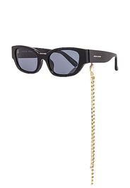 Magda Butrym Cat Eye Sunglasses in Black