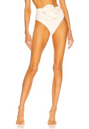 Magda Butrym Floral Bikini Bottom in Cream