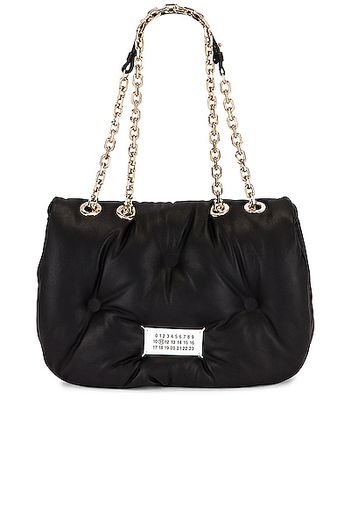 Maison Margiela Glam Slam Flap Shoulder Bag in Black