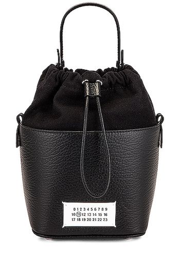 Maison Margiela 5AC Drawstring Bucket Bag in Black