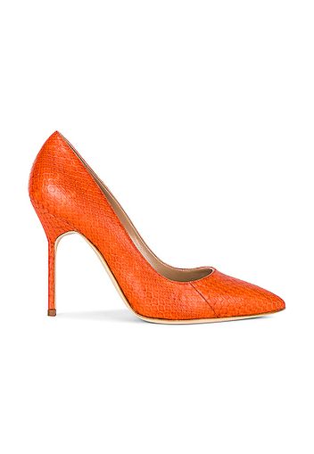 Manolo Blahnik BB 105 Heel in Burnt Orange