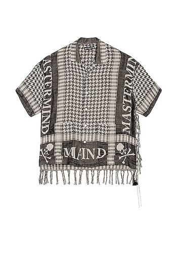 Mastermind World Fringe Stole Shirt in Black & White