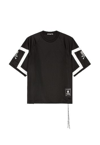 Mastermind World Jacquard Tape Tee in Black