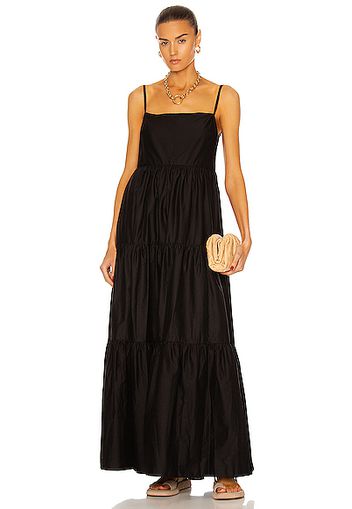 Matteau Tiered Low Back Sun Dress in Black