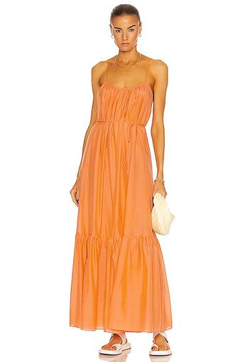 Matteau Single Tier Sun Dress in Orange