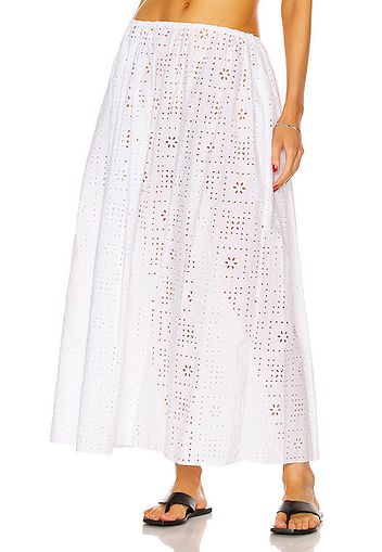 Matteau Crochet Broderie Skirt in White