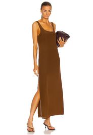 Matteau Tank Slip Dress in Brown