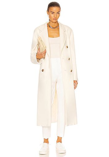 Max Mara Madame Coat in White