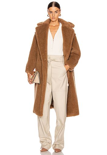 Max Mara Teddy Coat in Brown,Neutral