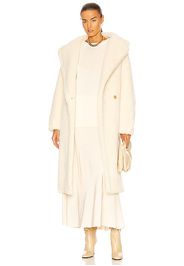 Max Mara Tedgirl Coat in White