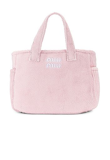 Miu Miu Terrycloth Tote in Pink