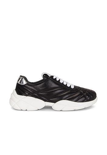 Miu Miu Leather Sneakers in Black